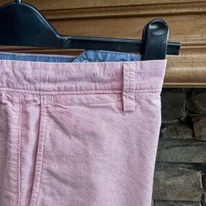 J CREW ⚓️ Men’s All Cotton Rose Pink Oxford Cloth Flat Front ‘Club’ Shorts - 31